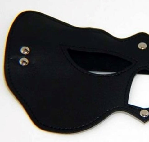 Cat Woman PVC Eye Mask Black Heavy - Fancy Dress Ups