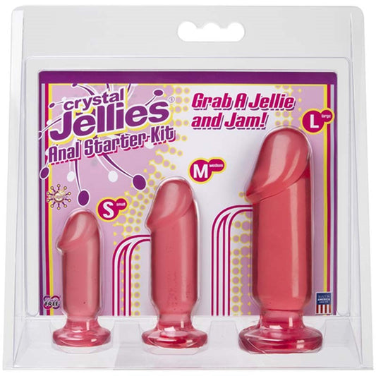 Crystal Jellies Beginner's Anal Exploration Kit - Anal Beads and Balls