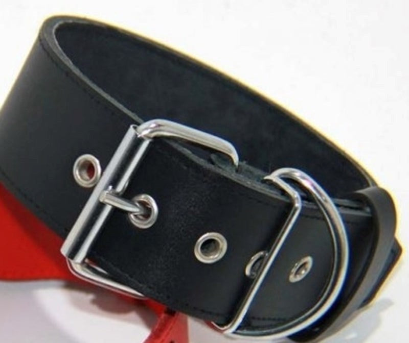 DOG Leather BDSM Collar Fancy Dress Ups