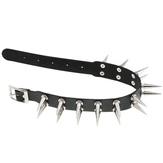 Double Row Spiked Rivet Collar Heavy - Collars and Leads