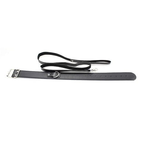 Fur Lined Collar with Leash - Luxury Sex Toys