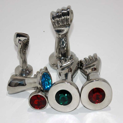 Handy Many Small Crystal Fist - Steel Sex Toys