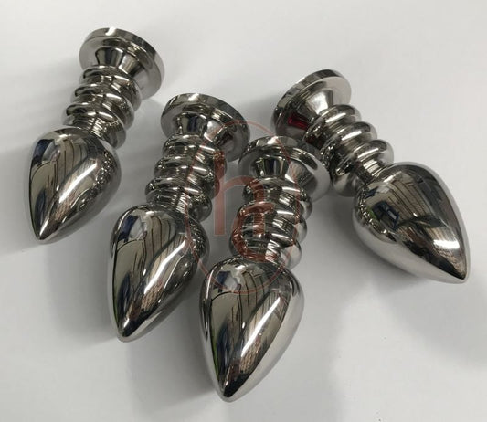 Hell's Couture Ribbler Metal Jeweled Large Anal Plug Breast and Nipple Toys
