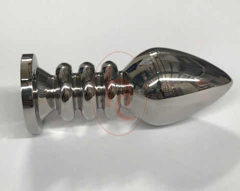 Hell's Couture Ribbler Metal Jeweled Large Anal Plug - Breast and Nipple Toys
