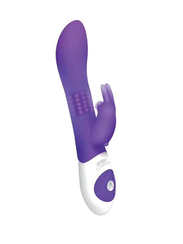 The Rabbit Company The Beaded USB Rechargeable Rabbit Vibrator Purple Rabbit Vibrators