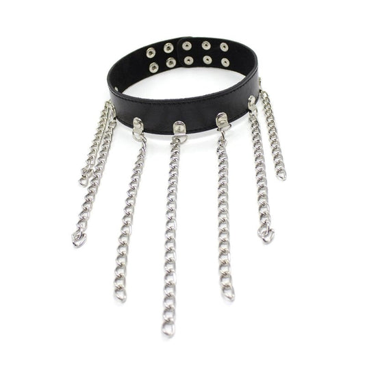 Neck Collar With Chains - Collars and Leads
