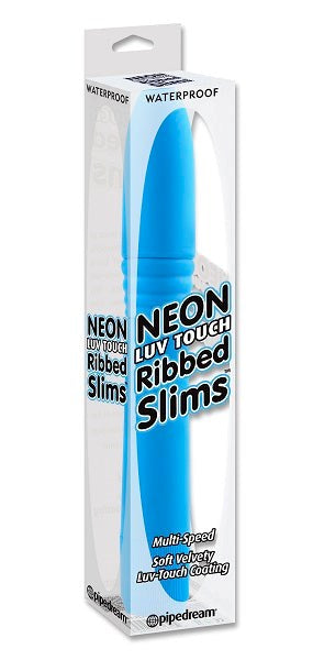 Neon Luv Touch Slims Ribbed Personal Massagers