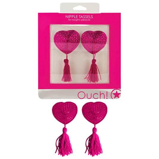 OUCH! Nipple Tassels Heart G-Spot Vibrators