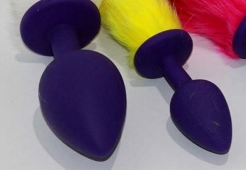 Rabbit Tail Silicone Butt Plug Large Fancy Dress Ups