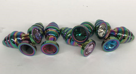 Rainbow Wild Passion Anal Plug Large - Steel Sex Toys