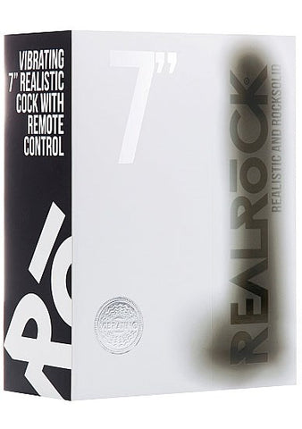 Realrock's Lifelike 7" Vibrating Cock - Remote Control Ecstasy - Vibrating Dildos