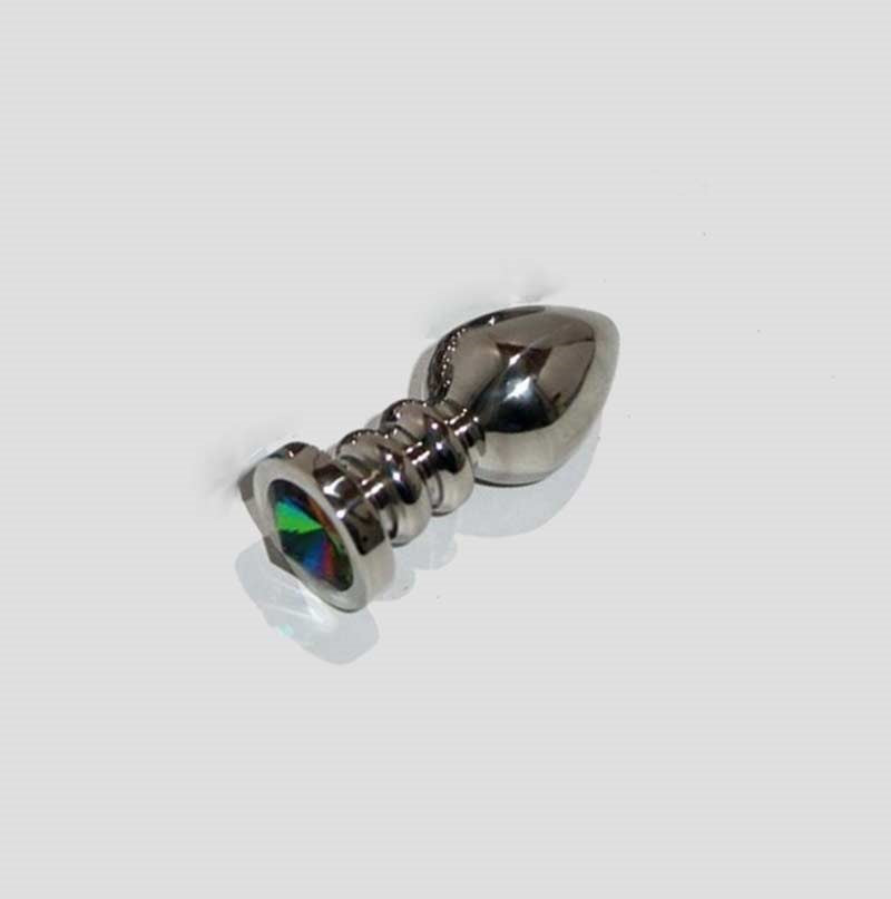 Ribbler Metal Jeweled Small Butt Plug Steel Sex Toys