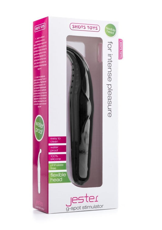 Shots Toys Jester - Premium Silicone G-Spot Vibrator - Steel Sex Toys