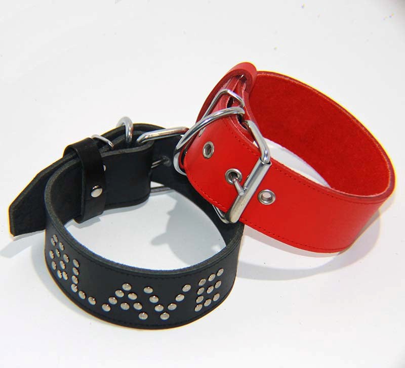 Slave Leather BDSM Collar Collars and Leads