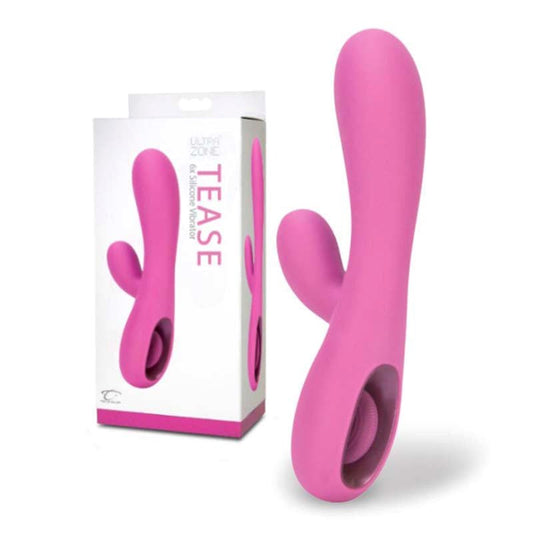 UltraZone Tease 6X Rabbit Style Vibe - Steel Sex Toys