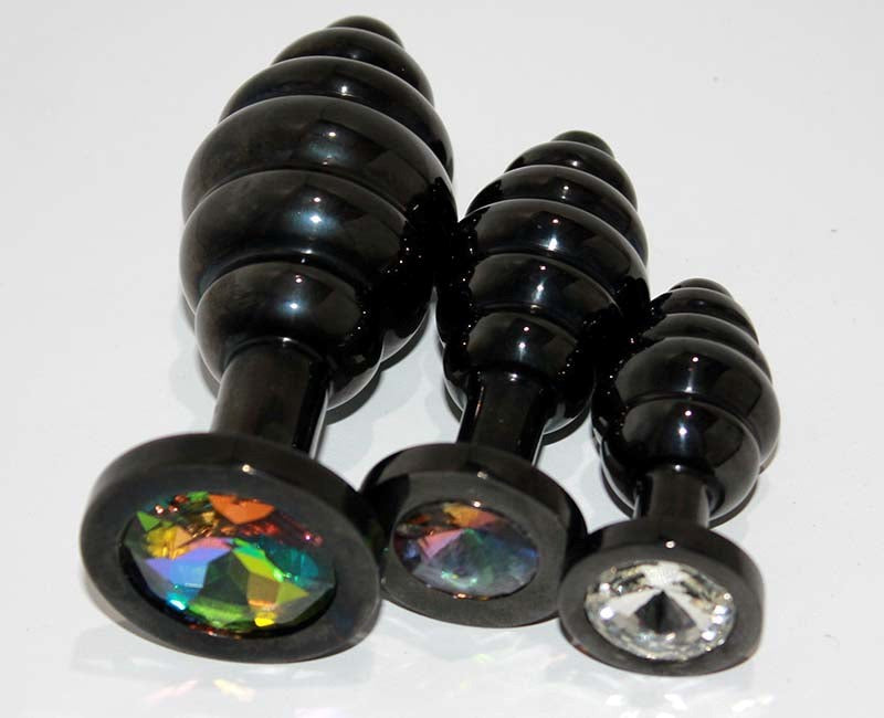 Wild Passion Black Anal Plug Medium Steel Sex Toys