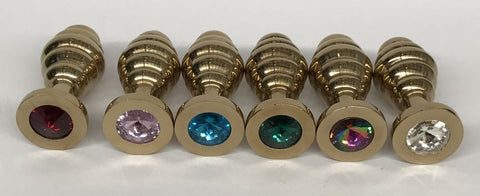 Wild Passion Large Anal Plug Gold - Steel Sex Toys
