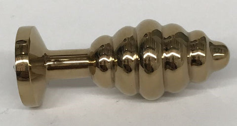 Wild Passion Large Anal Plug Gold - Steel Sex Toys