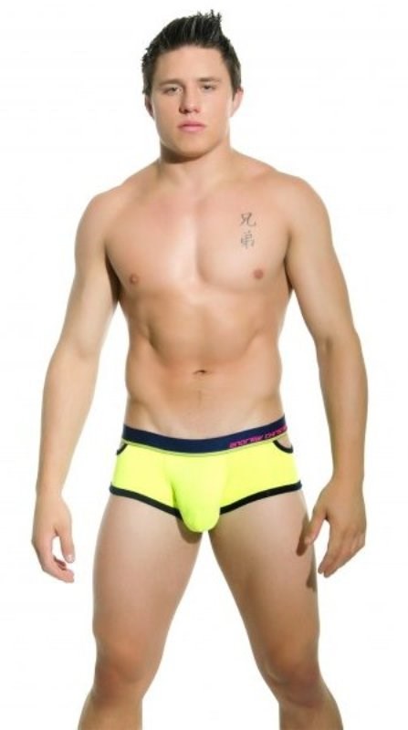 Almost Naked Quirk Boxer Neon Yellow - L Jocks and G-Strings