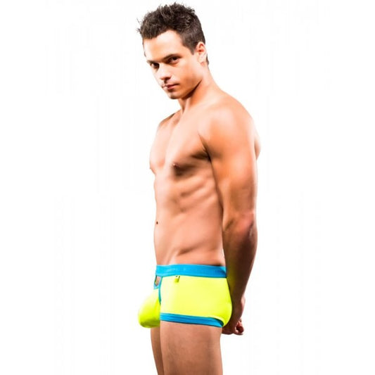 Almost Naked Teaser Boxer Neon Yellow Jocks and G-Strings