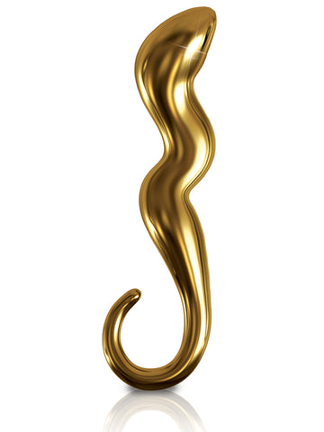Pipedream Icicles Gold Edition G01 Glass Prostate Massager - Glass Sex Toys