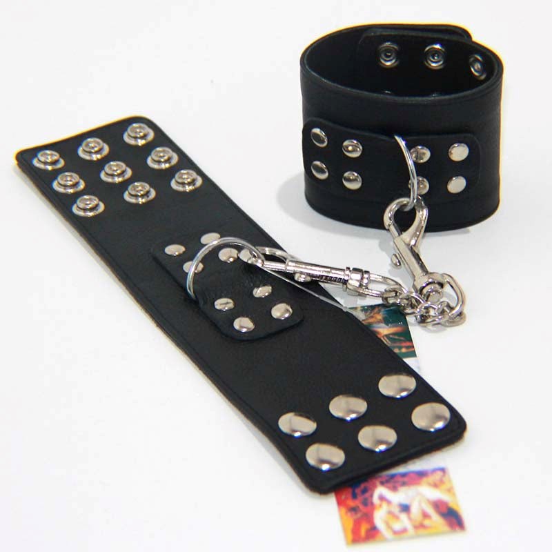 Black stunner Wrist/Ankle Restraints Collars And Cuffs