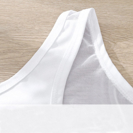 Crop Top Chest Binder White Bras and Bra Sets