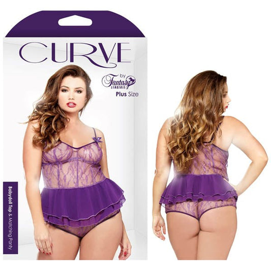 Curve Babydoll Top & Panty - Babydolls and Chemises
