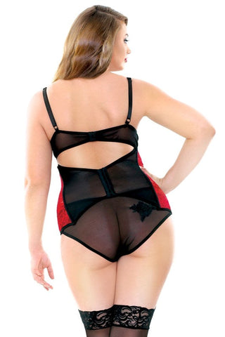 Curve Kenna Soft Cup Bra, Panty And Garter - Bras and Bra Sets