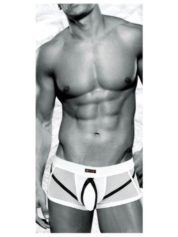 Envy Comfort-Fit Bulge Trunk - White - Mens Briefs And Boxers