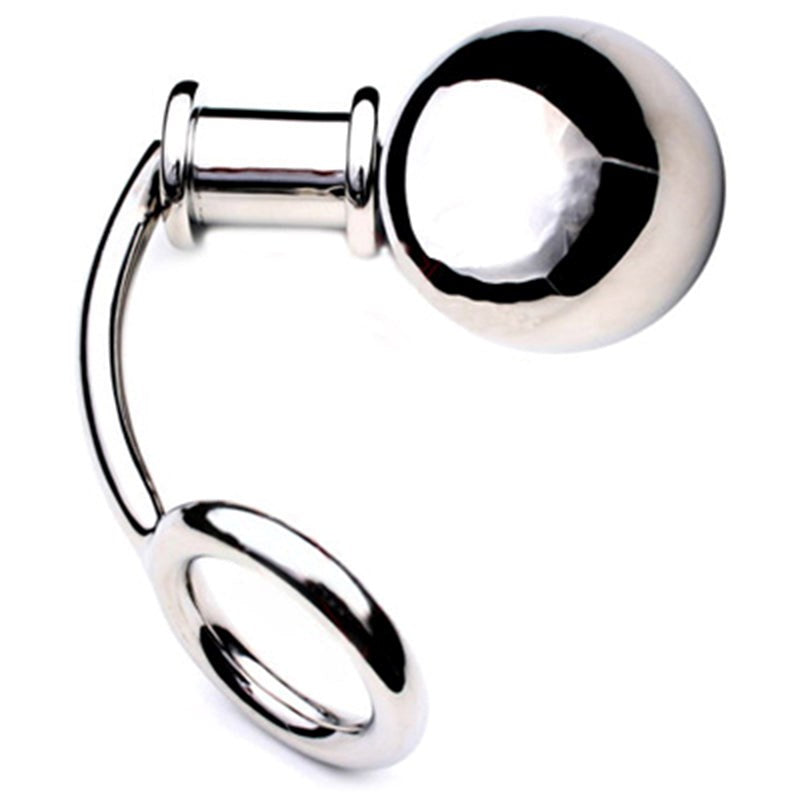 Extra Heavy Cockring & Anal Plug Steel Sex Toys