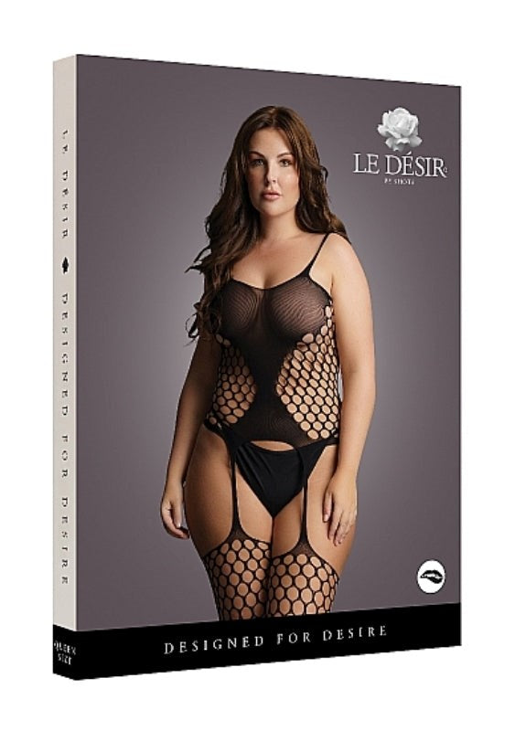 Fence Net Suspender Bodystocking Body Stockings