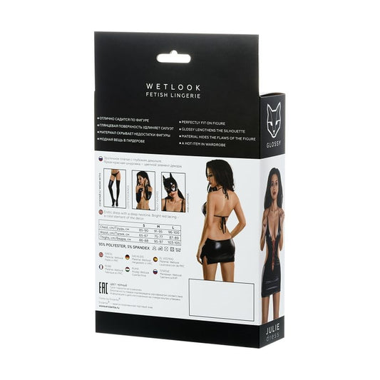 Glossy's Sleek and Stylish Dress Wetlook - Julie - Bras and Bra Sets