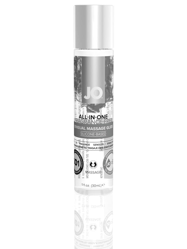 System JO All In One Massage Glide Fragrance Free Sensual Oil 30ml Silicone Based Lubes