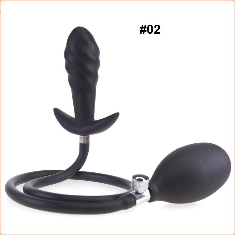 Inflatable Dildo Butt Plug with Detachable Needle Butt Plugs