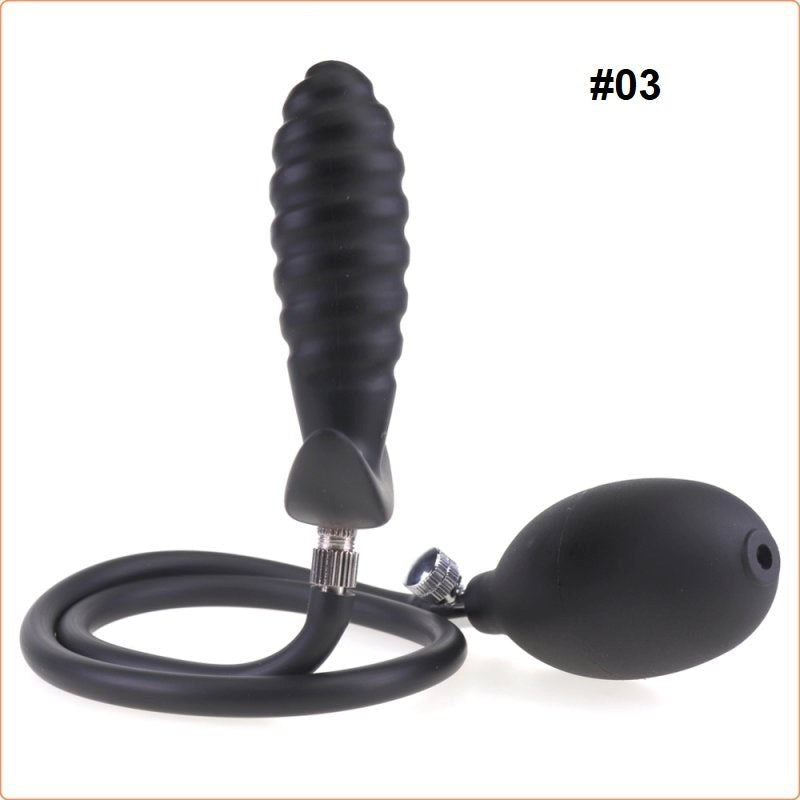 Inflatable Dildo Butt Plug with Detachable Needle Butt Plugs