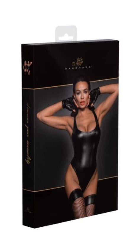 Noir Handmade's Captivating Wetlook Fetish Bodysuit - Elevate Your Confidence Her Fetish