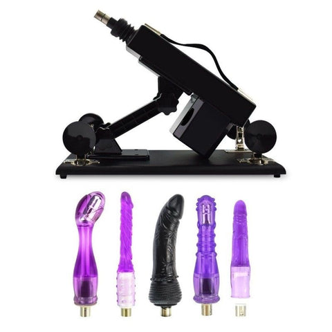 Sex Machine 3 Pin Non Realistic Attachments - Non-Realistic Dildos