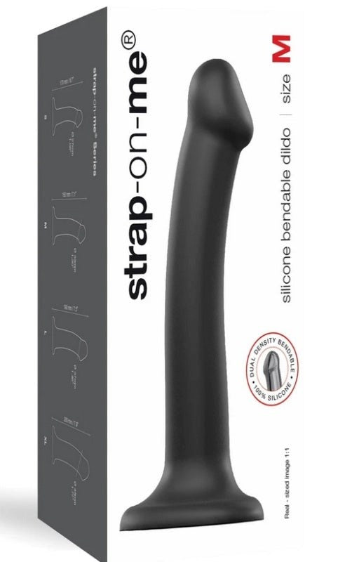 strap-on-me Dual Density Dildo Black - Strap On Sextoys