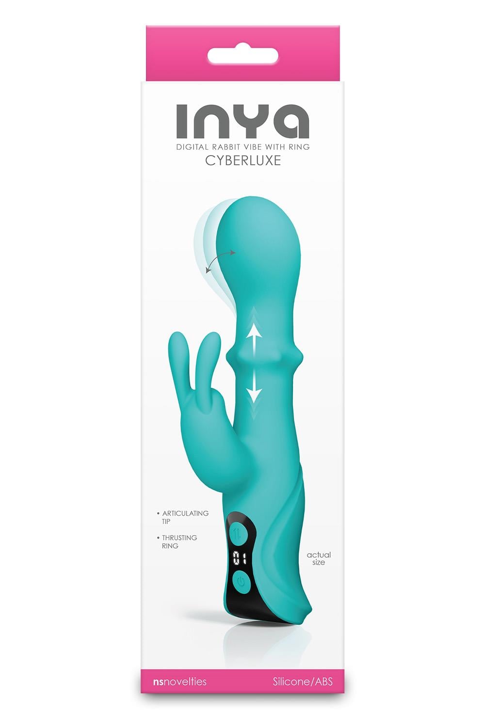 NS Novelties INYA Cyberluxe Rechargeable Rabbit Vibrator Rabbit Vibrators