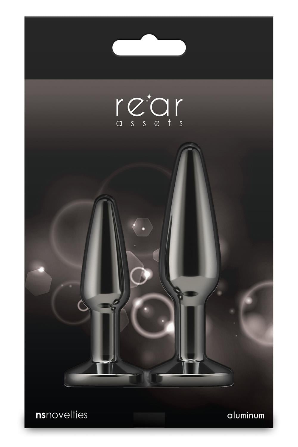 NS Novelties Rear Assets Tapered Trainer Metal Butt Plugs Set Butt Plugs