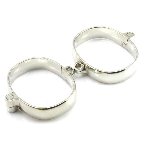 Unisex Luxury Dungeon Irons Cuffs With Chain Collars And Cuffs