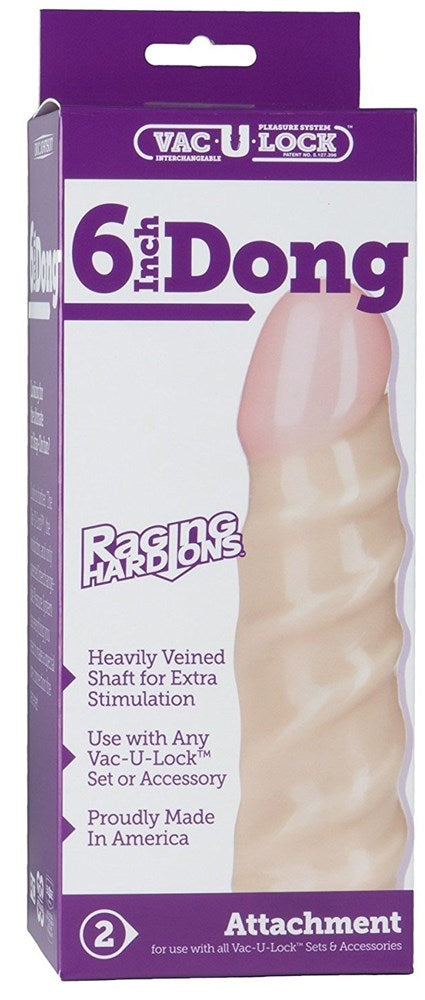 Vac-U-Lock Raging Hard-On Dong - Lifelike Pleasure Enhancer - Realistic Dildos
