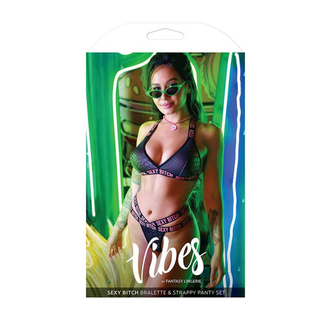 Vibes Sexy Bitch Lingerie Set - Elevate Your Allure - Bras and Bra Sets
