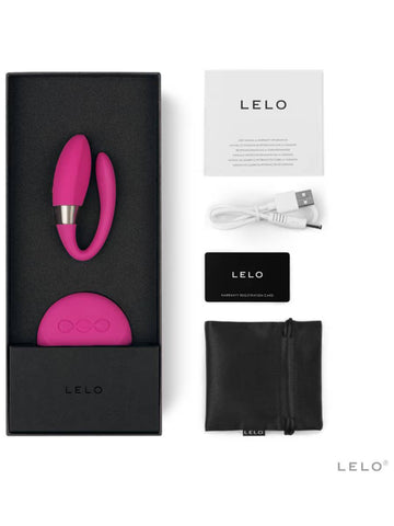 Lelo Tiani 2 Silicone Clitoral Massager Cerise - Clit Ticklers and Pulsators