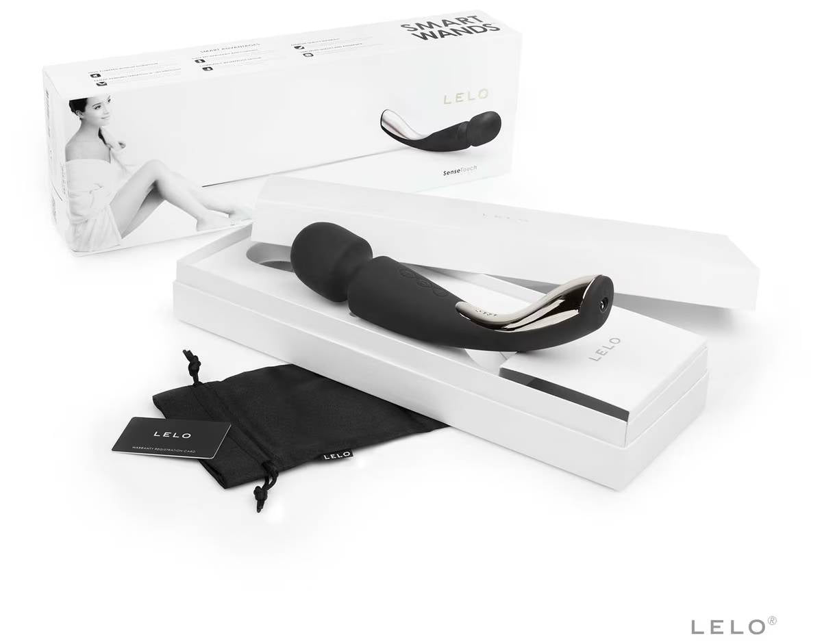 Lelo Smart Body Wand Massager Medium Black Body Wands