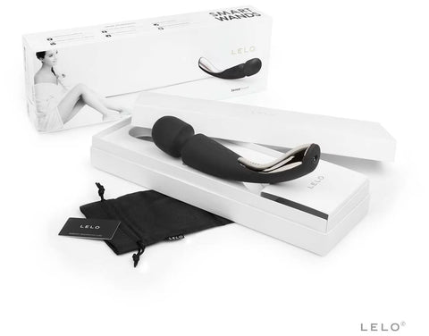 Lelo Smart Body Wand Massager Medium Black - Body Wands