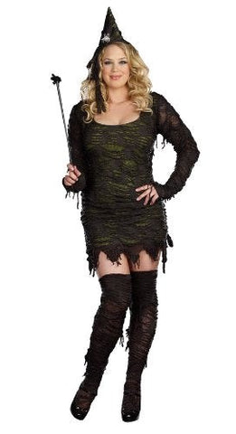 Captivating Rag Detailing Witch Dress - Embrace the Allure - Fancy Dress Ups