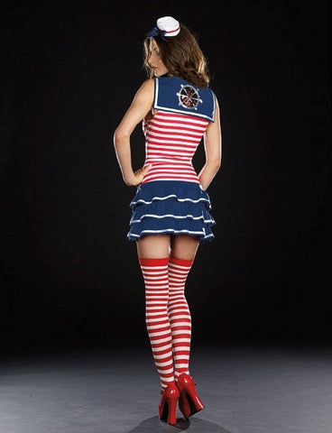 Nautical Allure - Dream Girl's Windy Sails Costume - Fancy Dress Ups