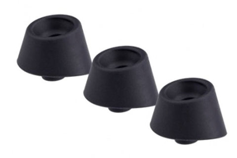 Womanizer InsideOut / Duo Silicone Heads 3 Pack Black - Vibrator Accessories